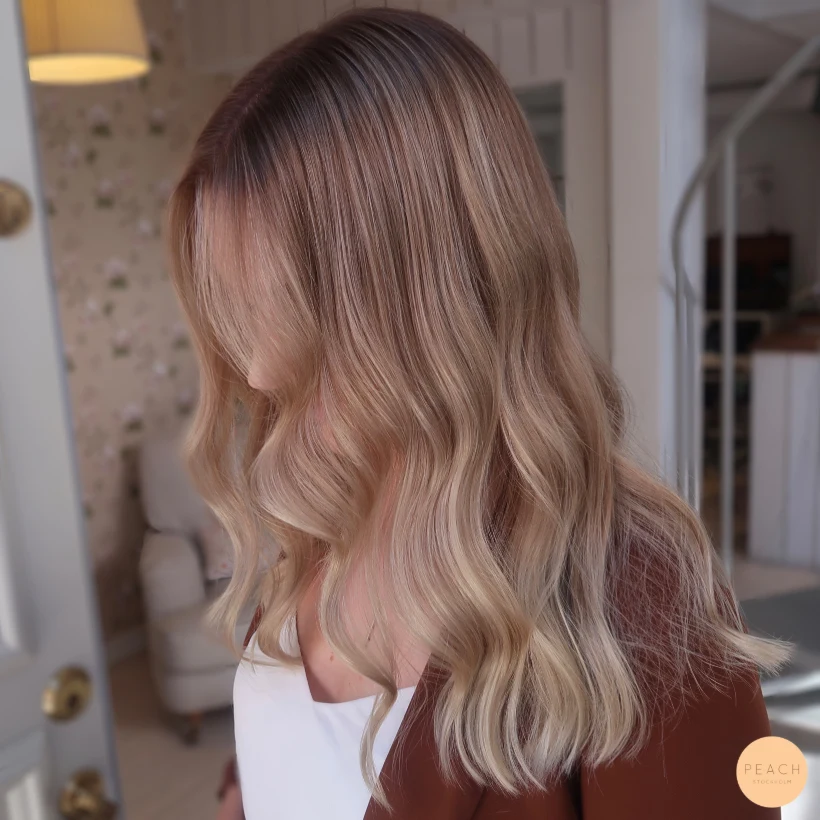Kall balayage med mörk rootshadow