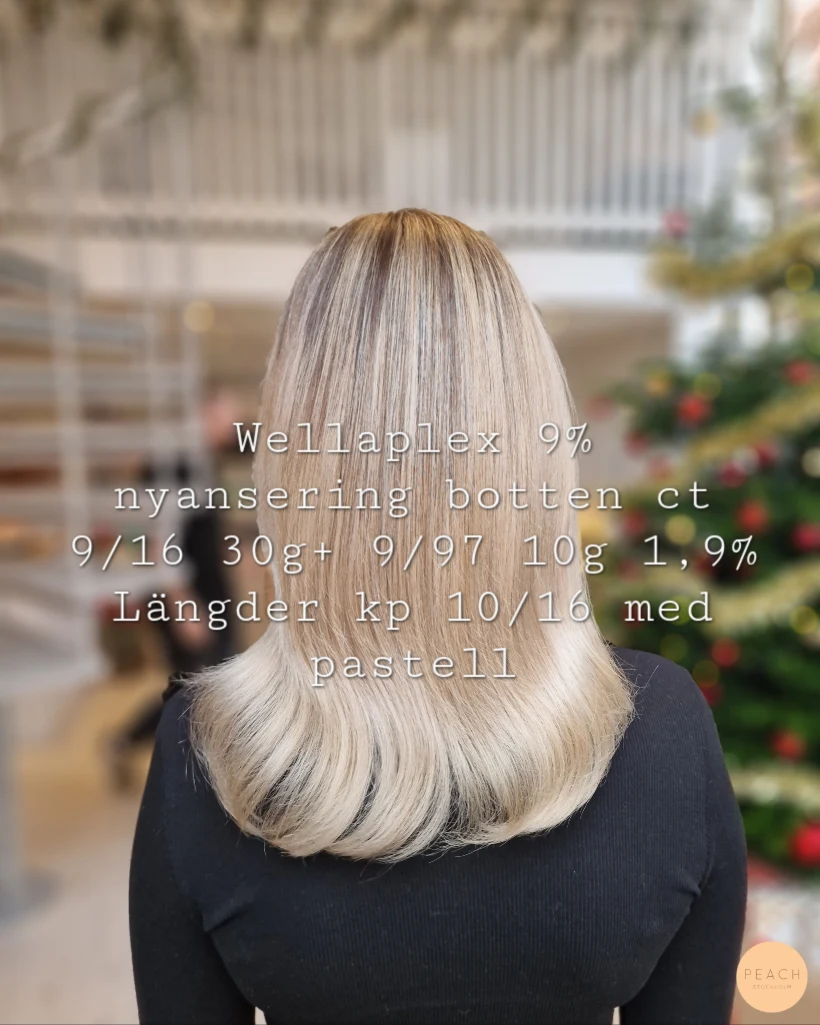 Seamless blonde med ljusa slingor