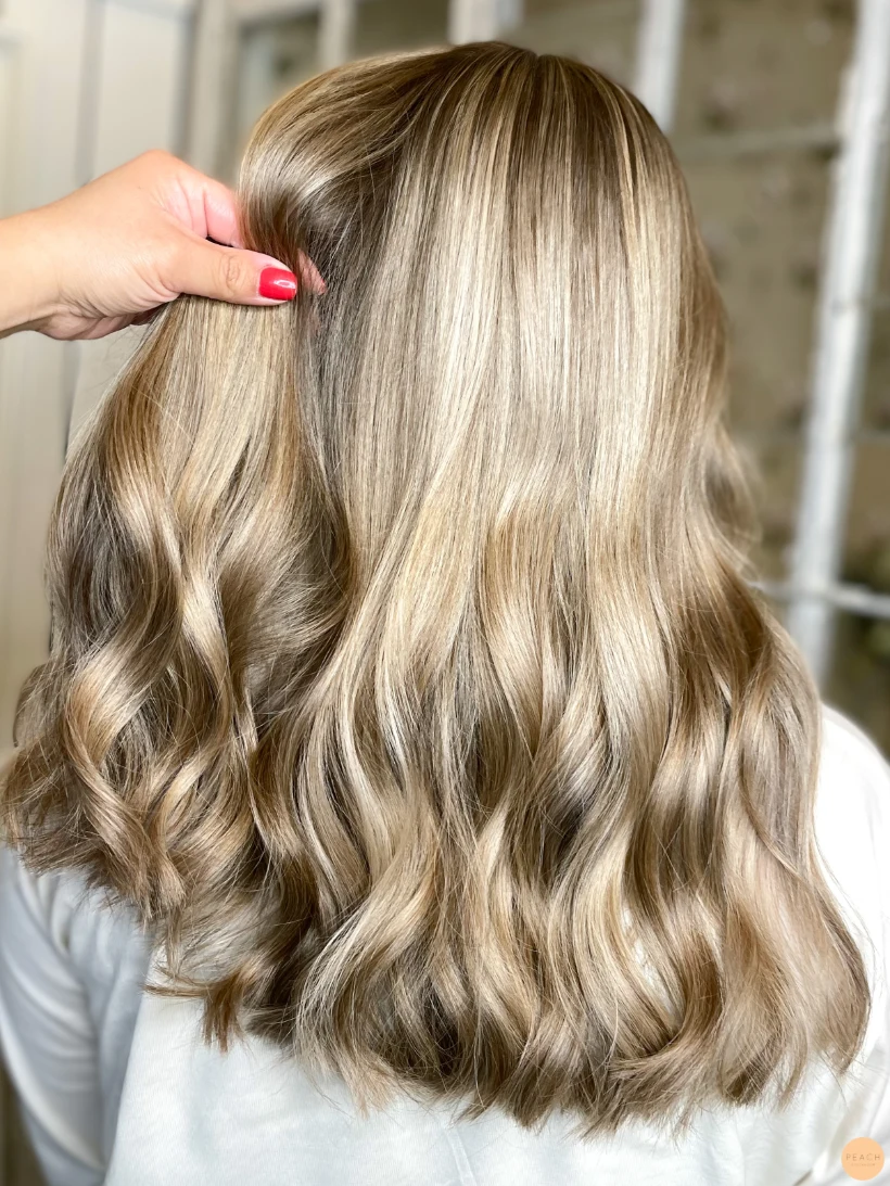 Sand beige hårfärg